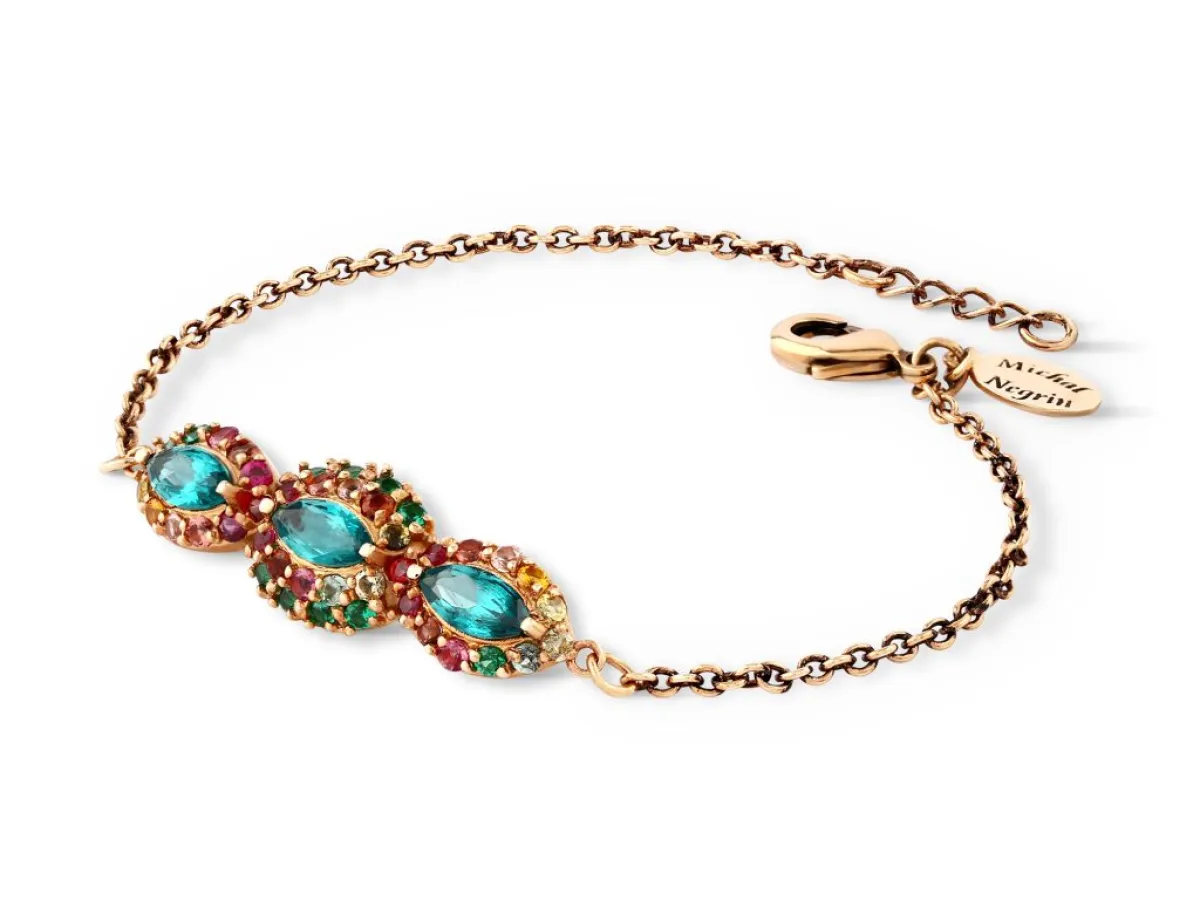 سوار مرصع بالكريستال الملون من Michal Negrin 