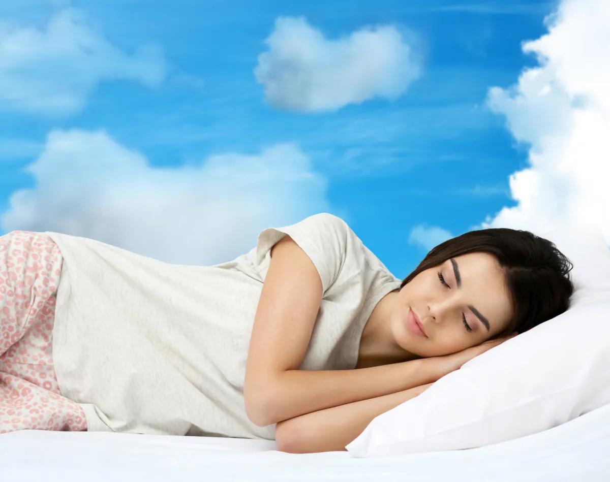 صورة امرأة ترتاح