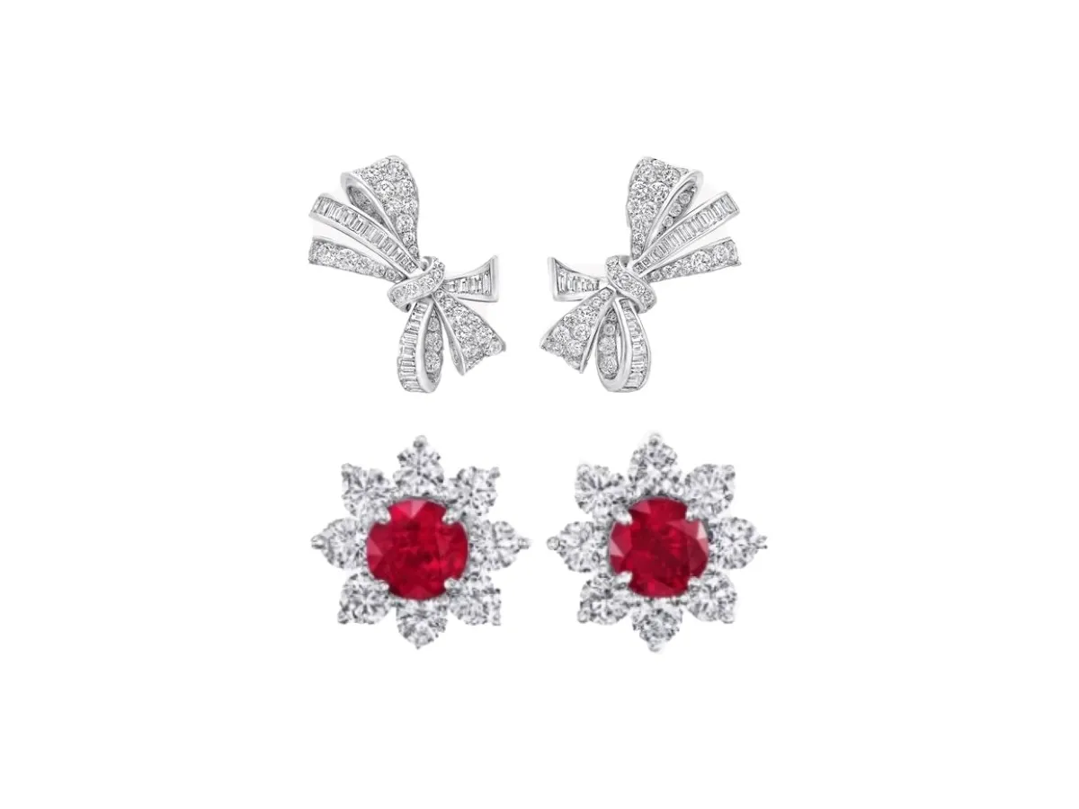 للعروس الرومانسية.. أقراط صغيرة بتصاميم أنثوية تسحر القلوب