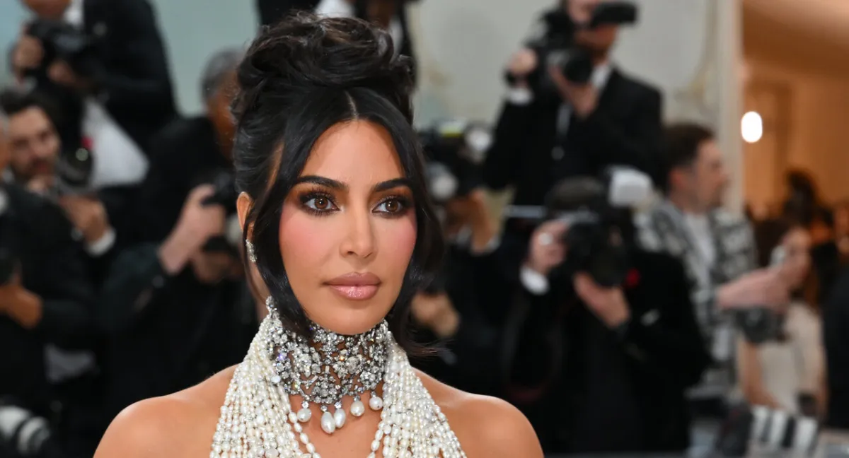 Kim Kardashian arrives for the 2023 Met Gala at the Metropolitan Museum of Art on May 1, 2023, in New York. The Gala raises money for the Metropolitan Museum of Art's Costume Institute. The Gala's 2023 theme is “Karl Lagerfeld: A Line of Beauty.” (Photo by ANGELA WEISS / AFP