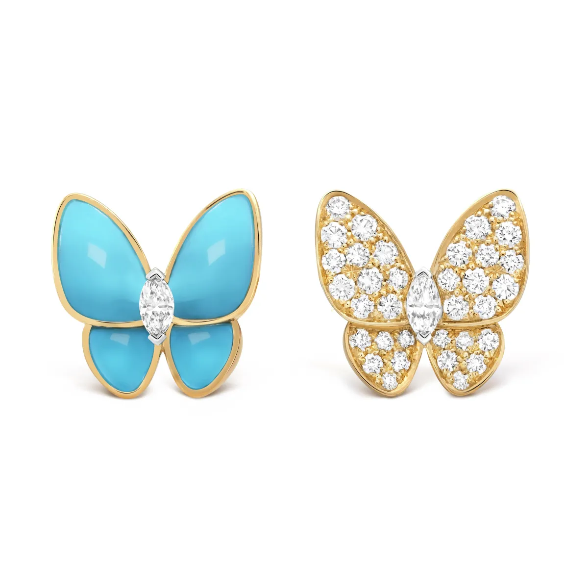 أقراط Two Butterfly من ماركة Van Cleef & Arpels