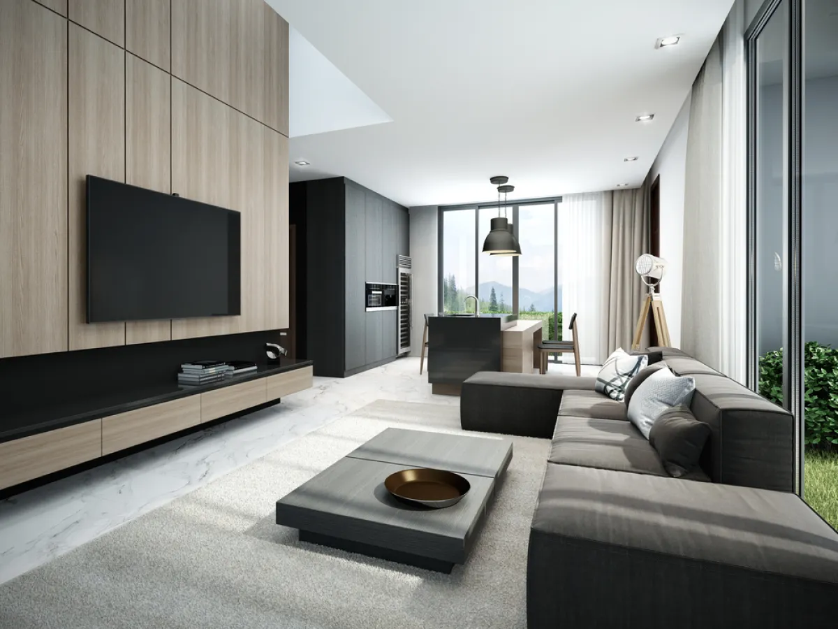 في المنزل الضيق، تفتح الأركان على بعضها البعض