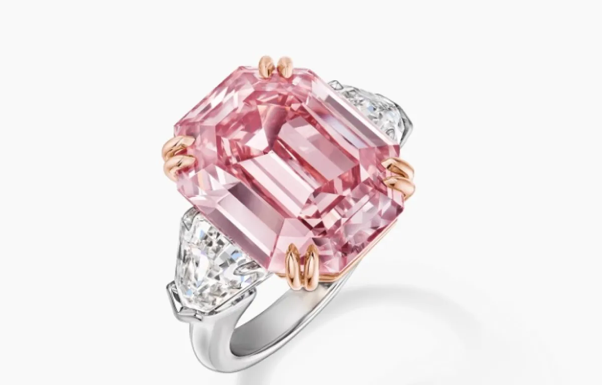 خاتم Winston Pink Legacy من هاري وينستون Harry Winston