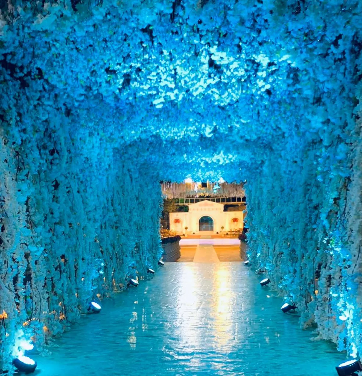 جمالية الزهور في تصميم ديكور حفل الزفاف