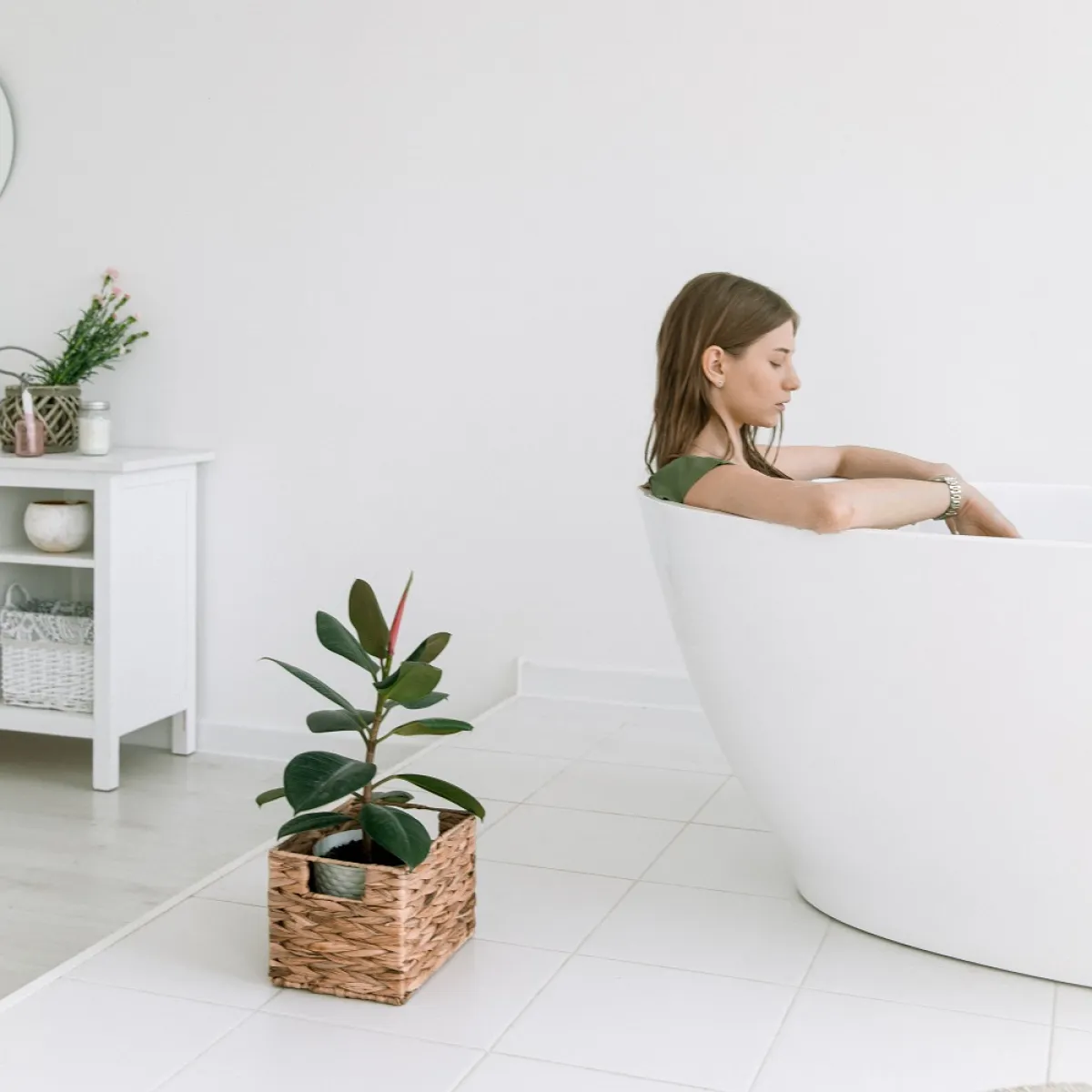 صورة لحامل تتنفس البخار