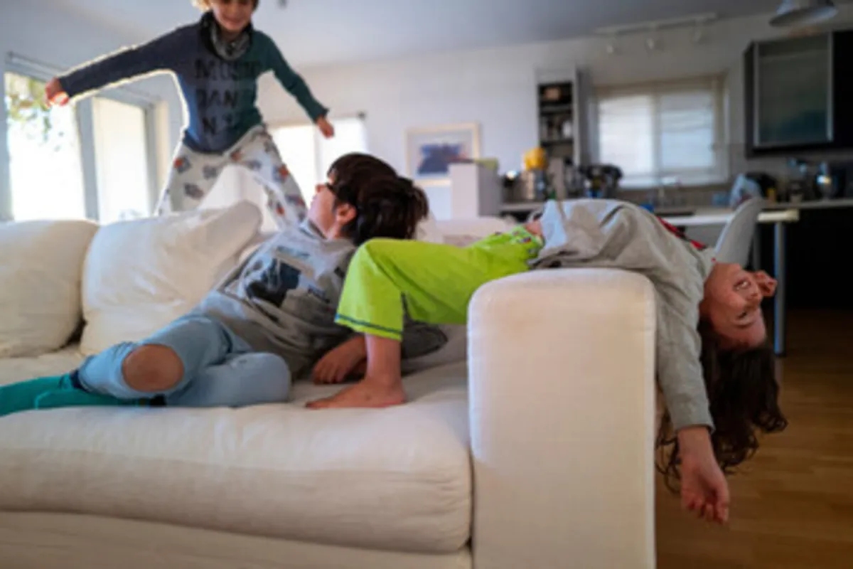 صورة لأطفال عائلة