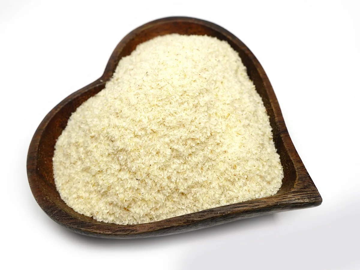 صورة لطبق يحتوي على قشور السيليوم