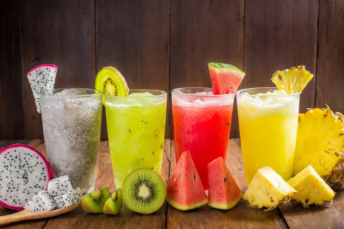 صورة لأكواب من العصائر