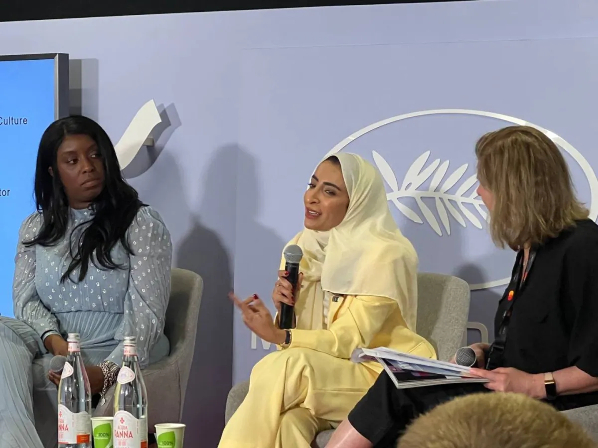 جلسة حوارية تحت عنوان "النظام البيئي السعودي" ضمن فعاليات مهرجان كان- الصورة خاصة- تصوير- يوسف بوهوش