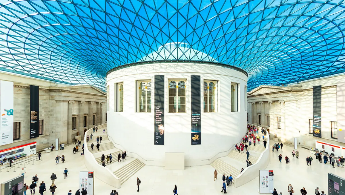 لقطة داخلية في المتحف البريطاني