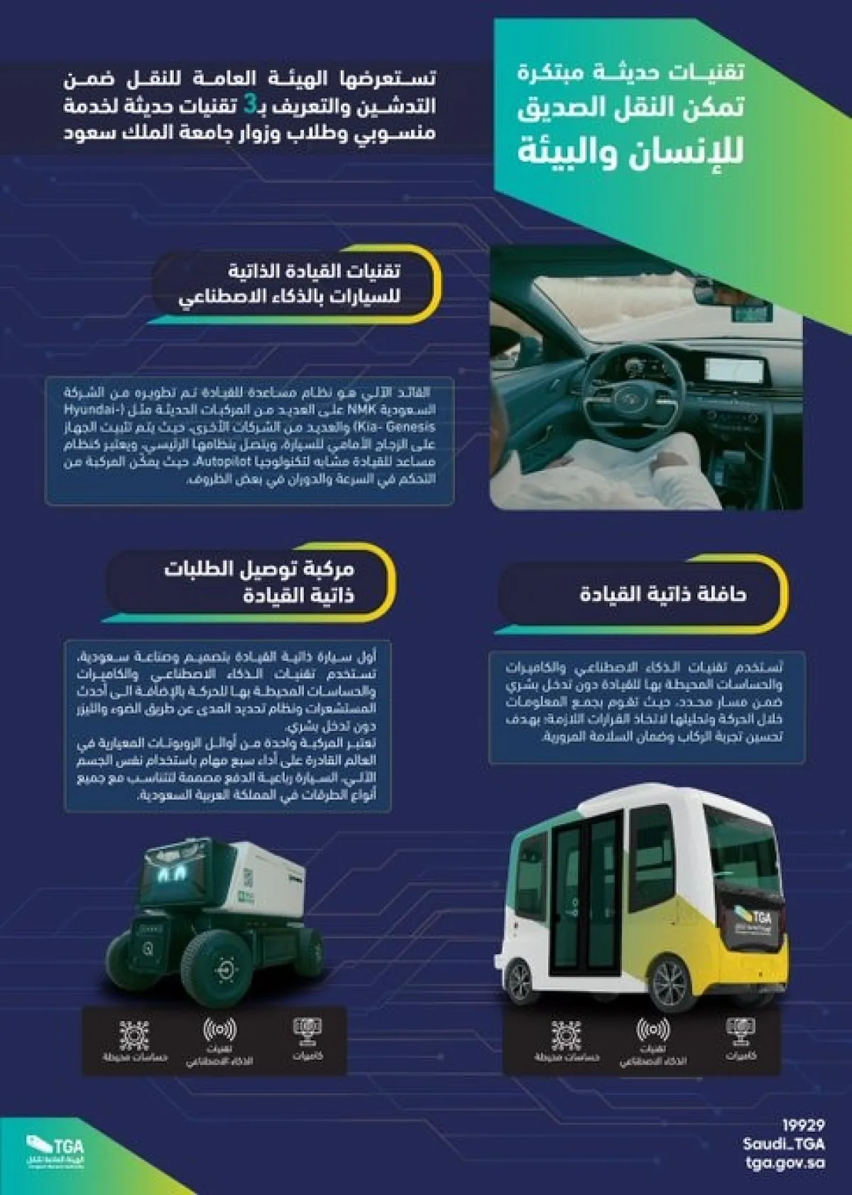 تدشين أول حافلة ذاتية القيادة لخدمة منسوبي وطلاب وزوار جامعة الملك سعود