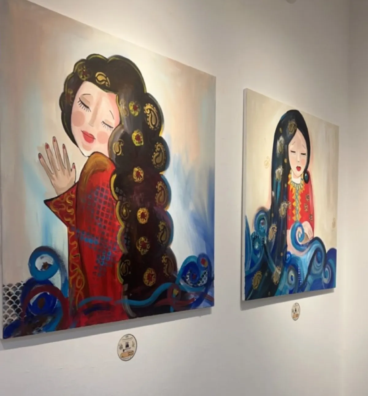 من أعمال الفنانة التشكيلية القطرية لينا العالي