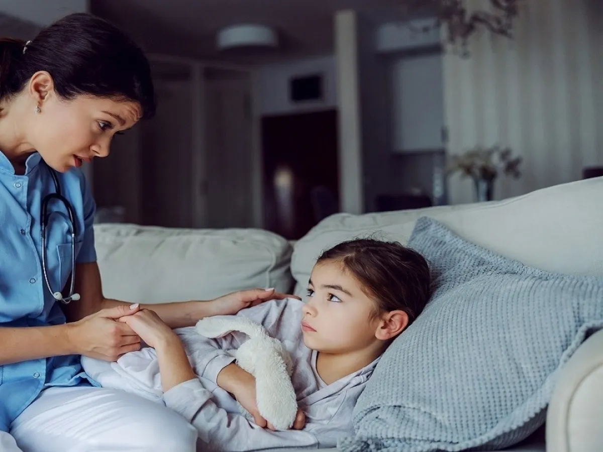 صورة لطفلة مريضة