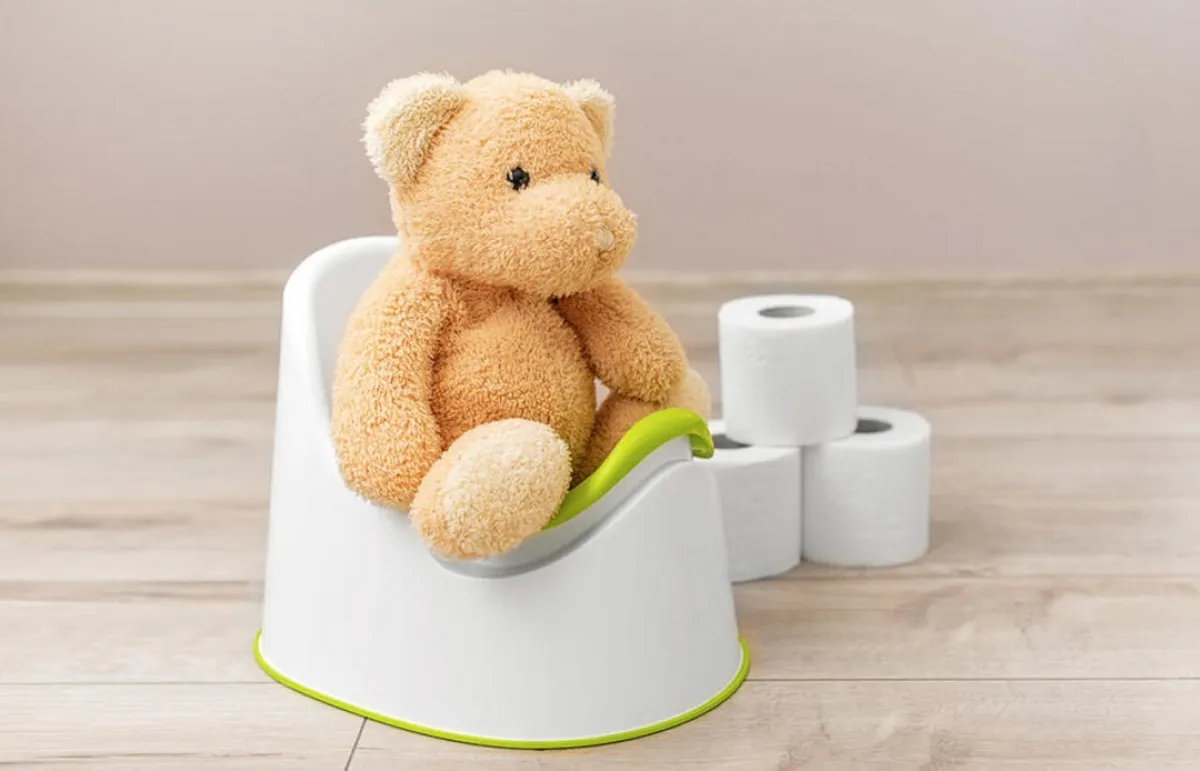 صورة طريفة لإسهال الطفل