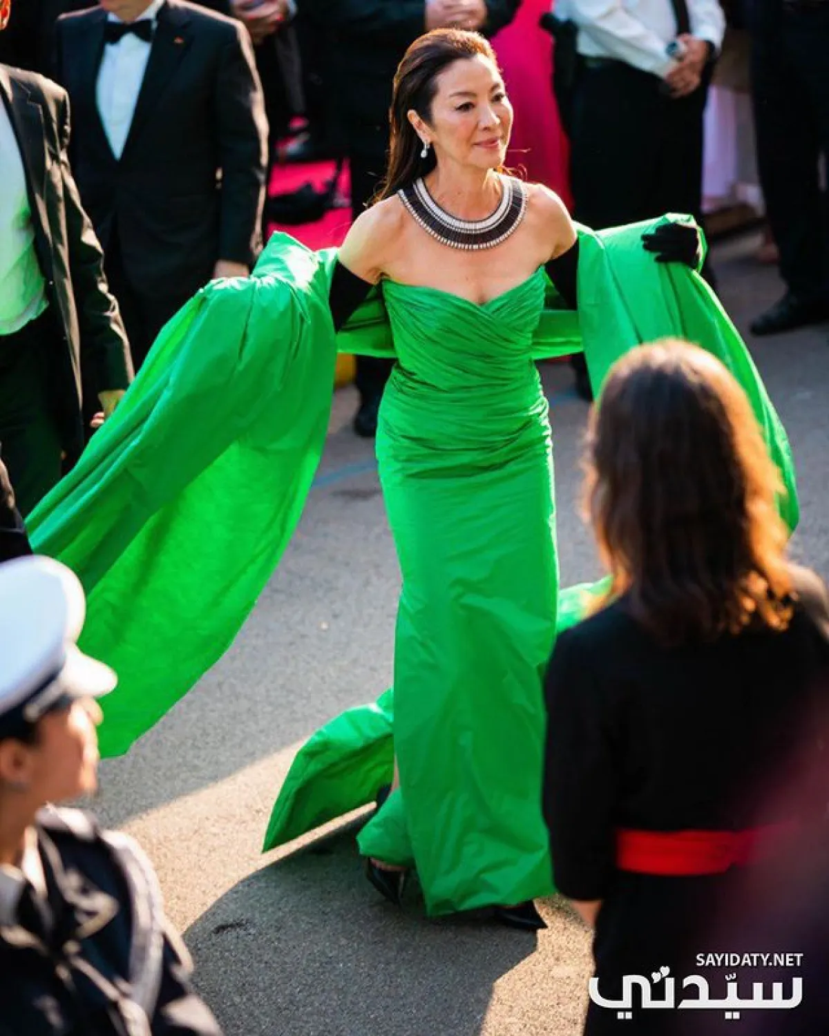 الممثلة الماليزية ميشيل يوه في عرض فيلم Firebrand في مهرجان كان السينمائي 76 - تصوير يوسف بوهوش