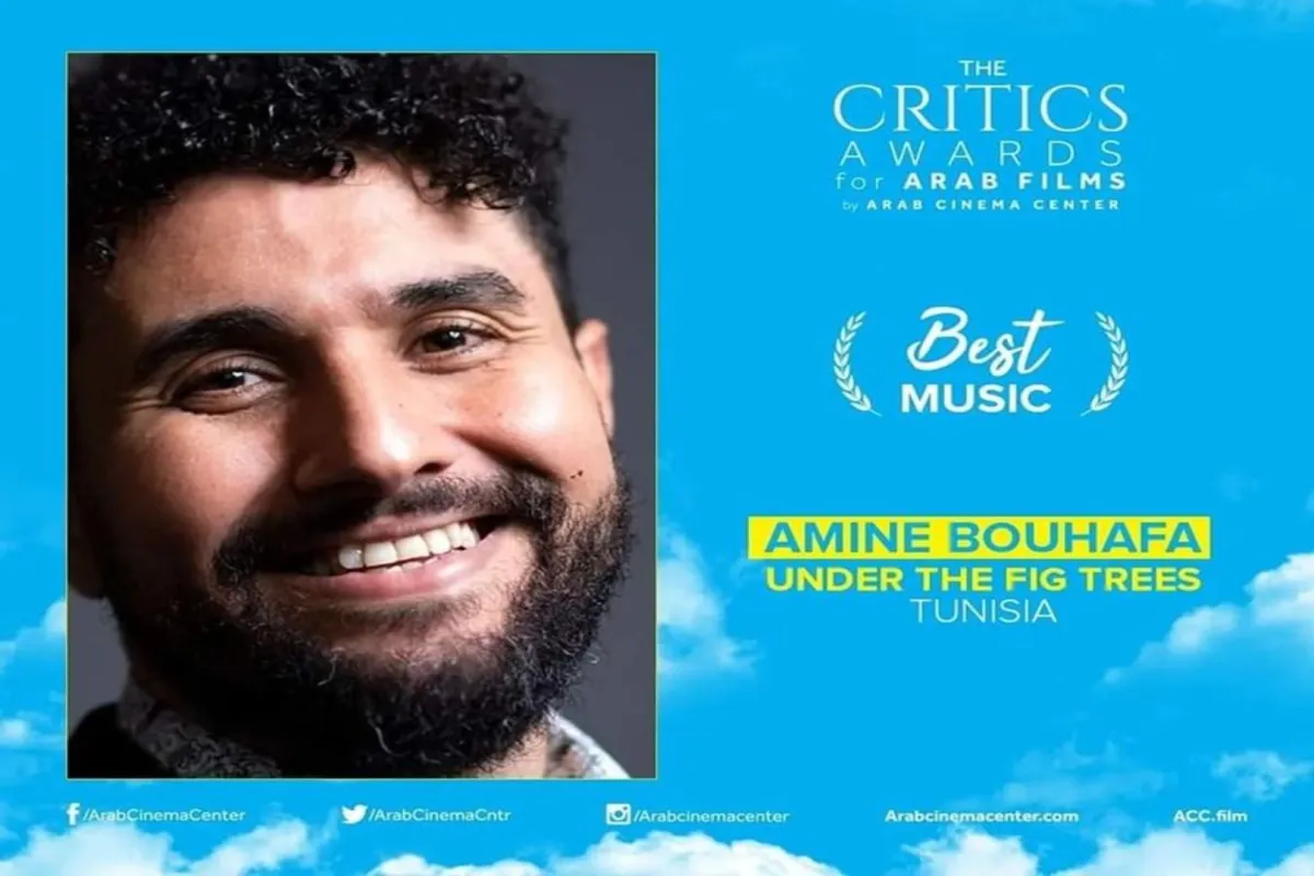 أمين بوحافة  المتحصل على جائزة أحسن موسيقى عن فيلم “تحت الشجرة". الصورة من موقع الفيلم على الفيسبوك