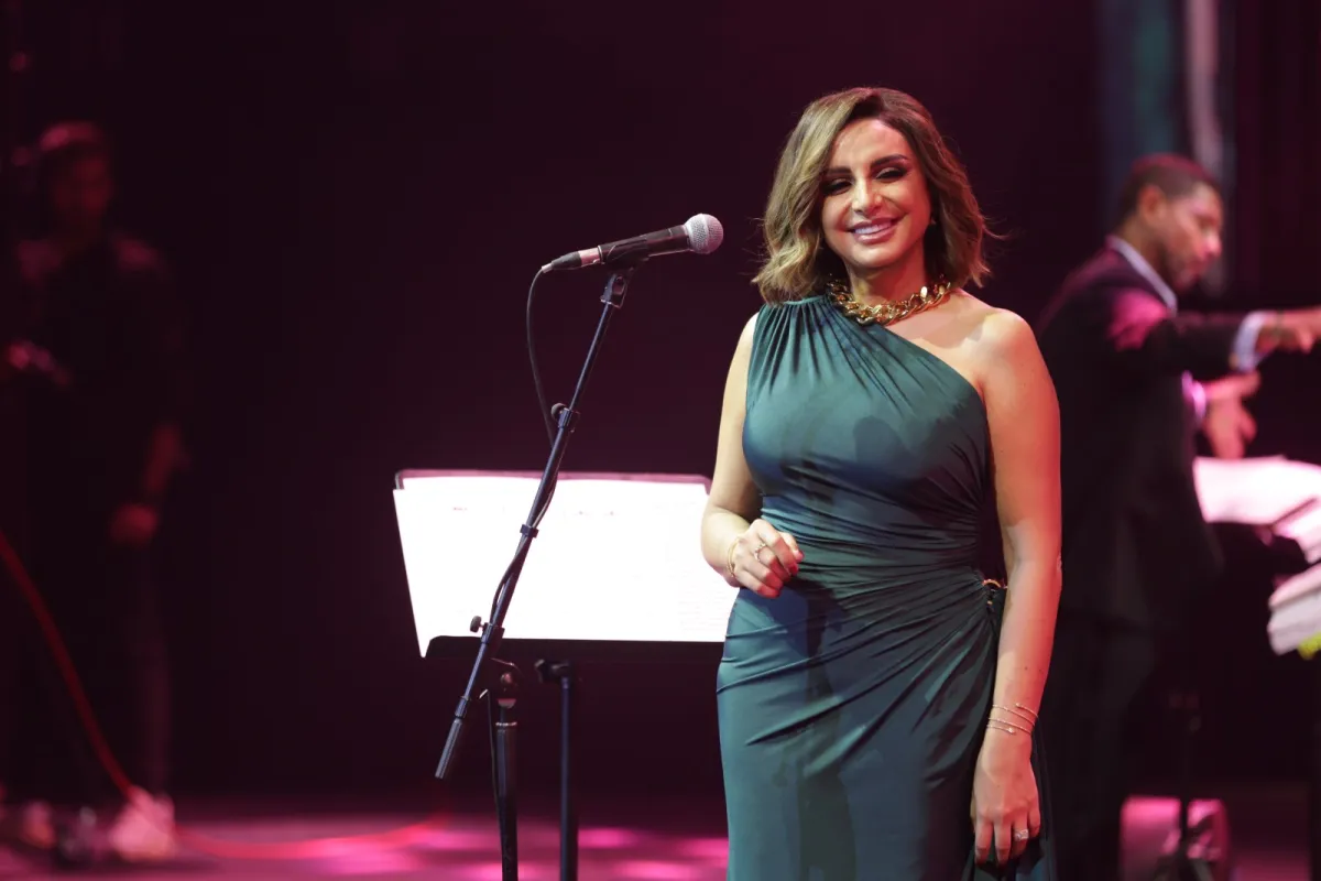 الفنانة أنغام - الصورة من المركز الإعلامي للحفل