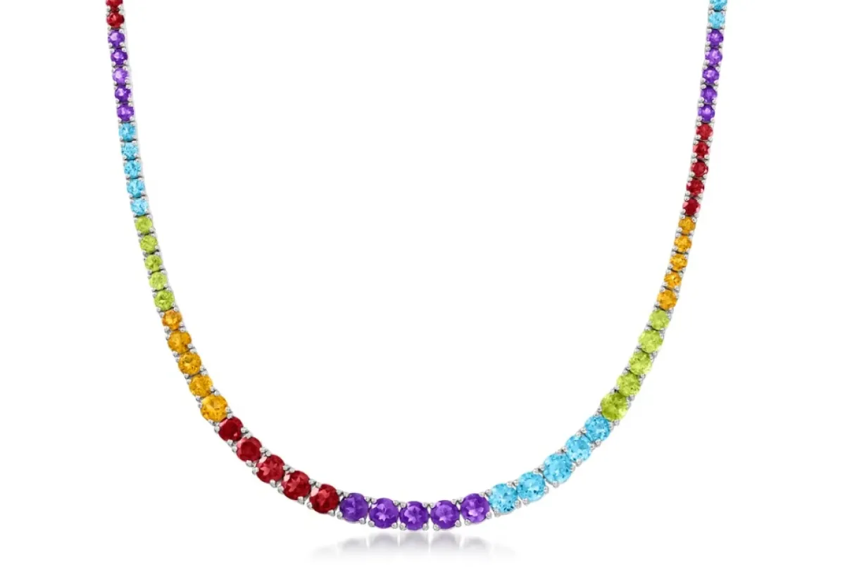 سلسلة Multi-Gemstone  من مجوهرات روز سايمونز Ross-Simons