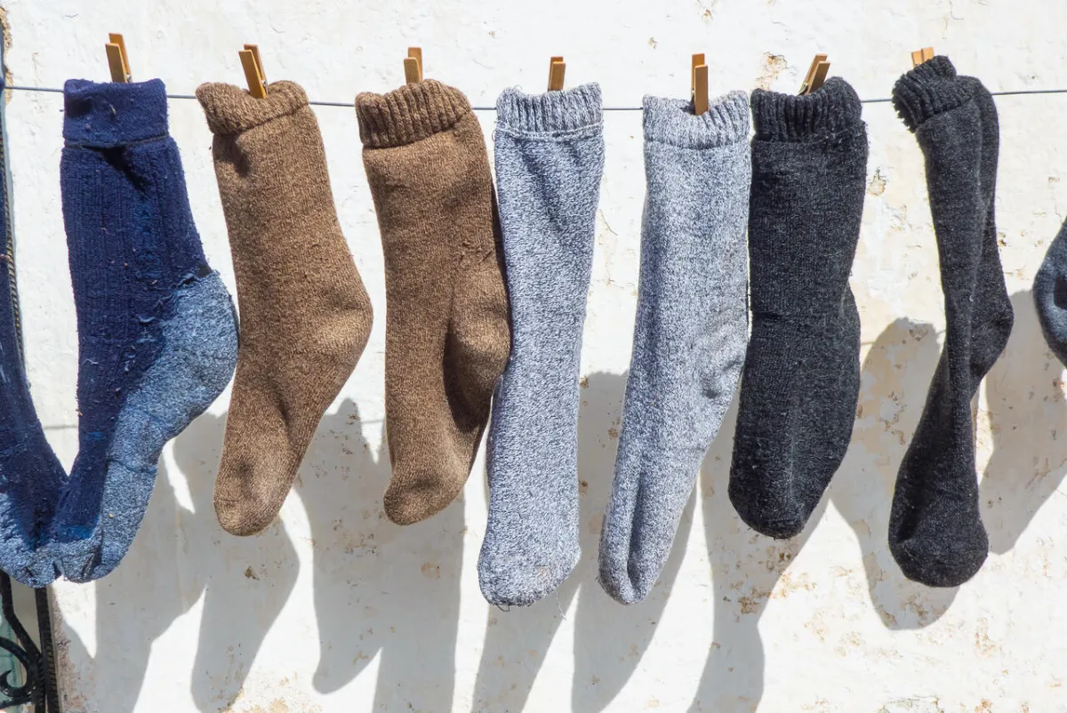 صورة لغسل جوارب العائلة