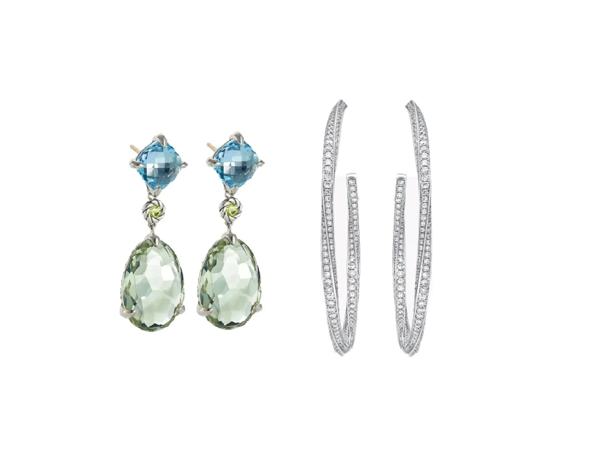 موديلات أقراط أحدث موضة مناسبة للوجه المربع