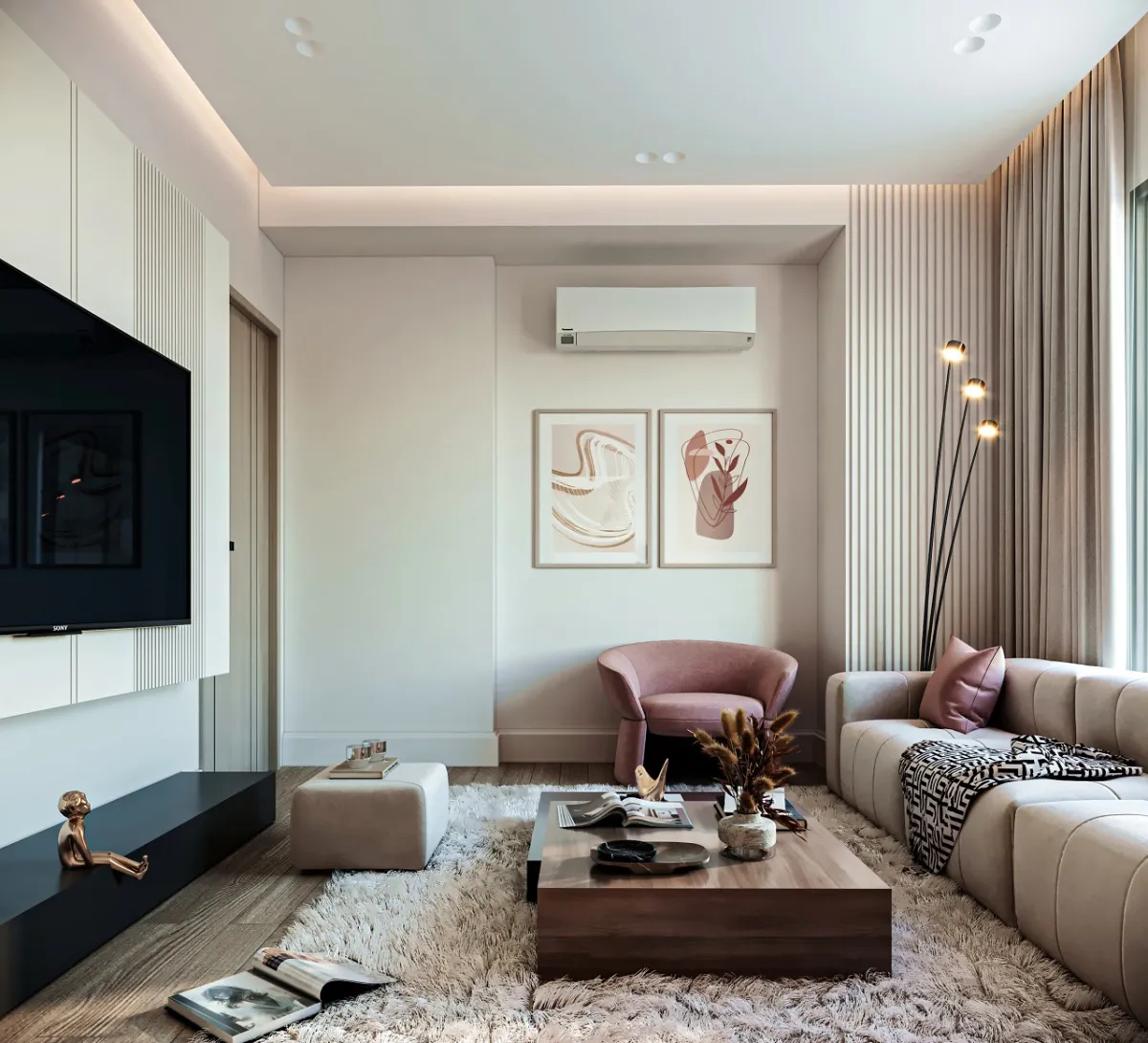 ماهية التصميم الذي سيحلّ في غرفة المعيشة؟ 