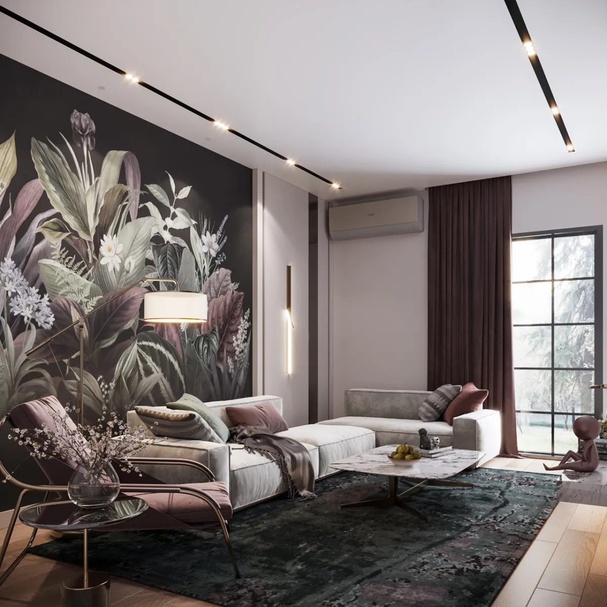 ديكورات مميزة في غرفة المعيشة العصرية