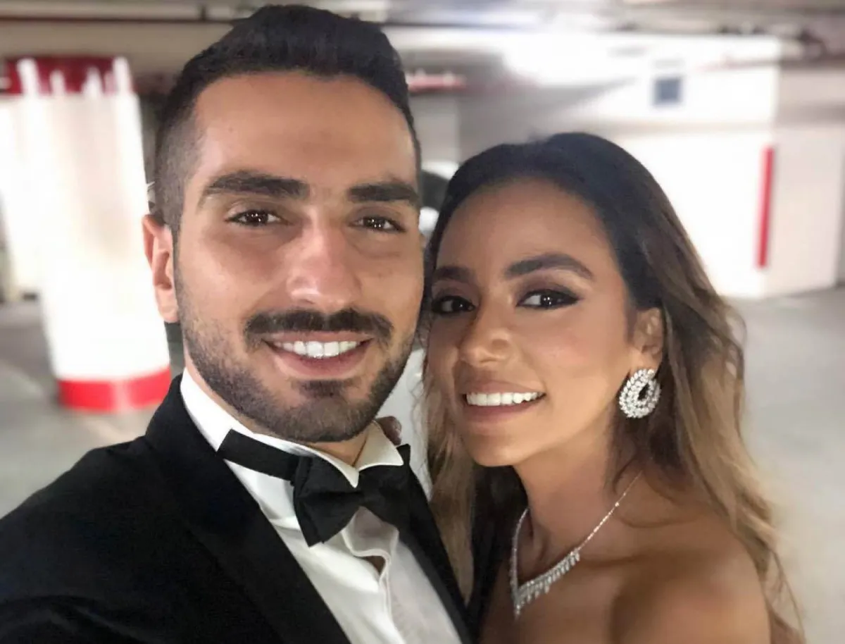 سارة الطباخ ومحمد الشرنوبي - الصورة من صفحتها الرسمية على الفيس بوك