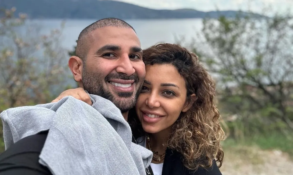 أحمد سعد وزوجته علياء بسيوني - الصورة من صفحته على إنستغرام