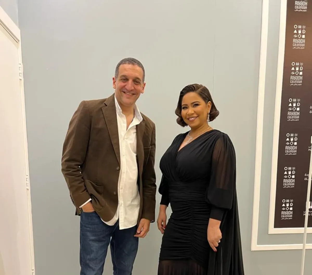 شيرين عبد الوهاب وإيهاب صالح - الصورة من حسابه على تويتر