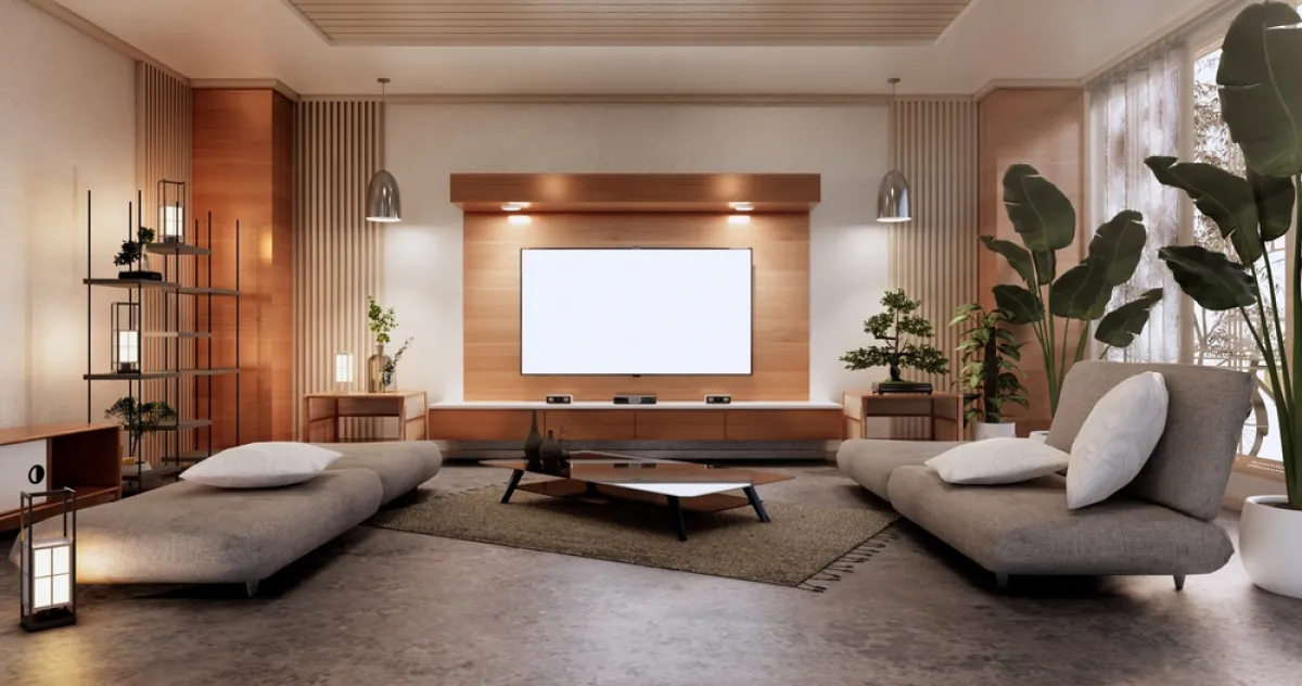 الخشب مادة نبيلة وجذابة في إطار تصميم الجدران 