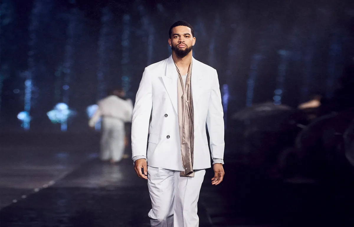 سروال أبيض كلاسيكي من Boss 