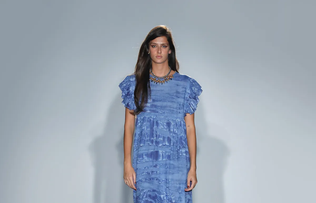 فستان صيفي باللون الأزرق من All That she Love