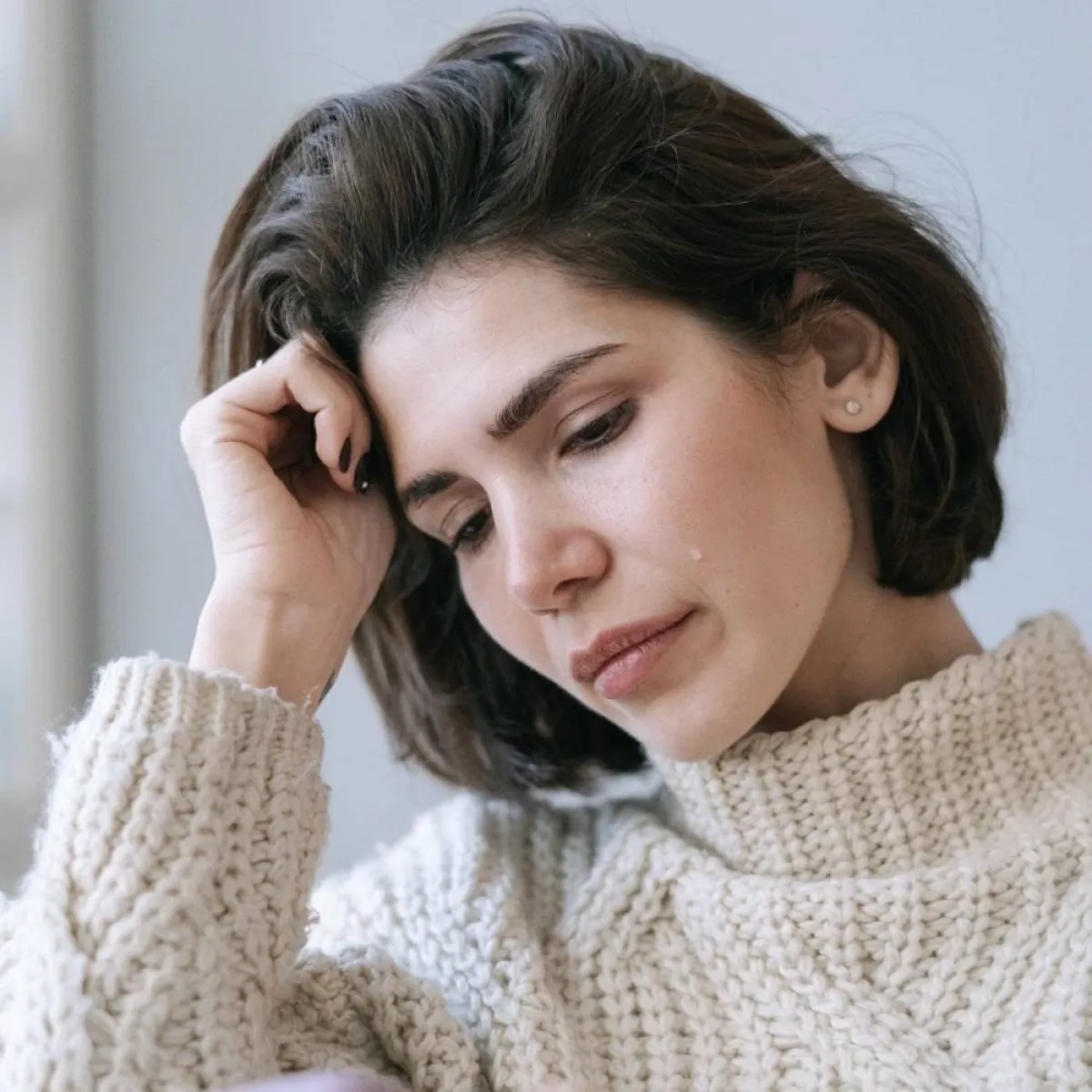 صورة لحامل تعاني نفسيا