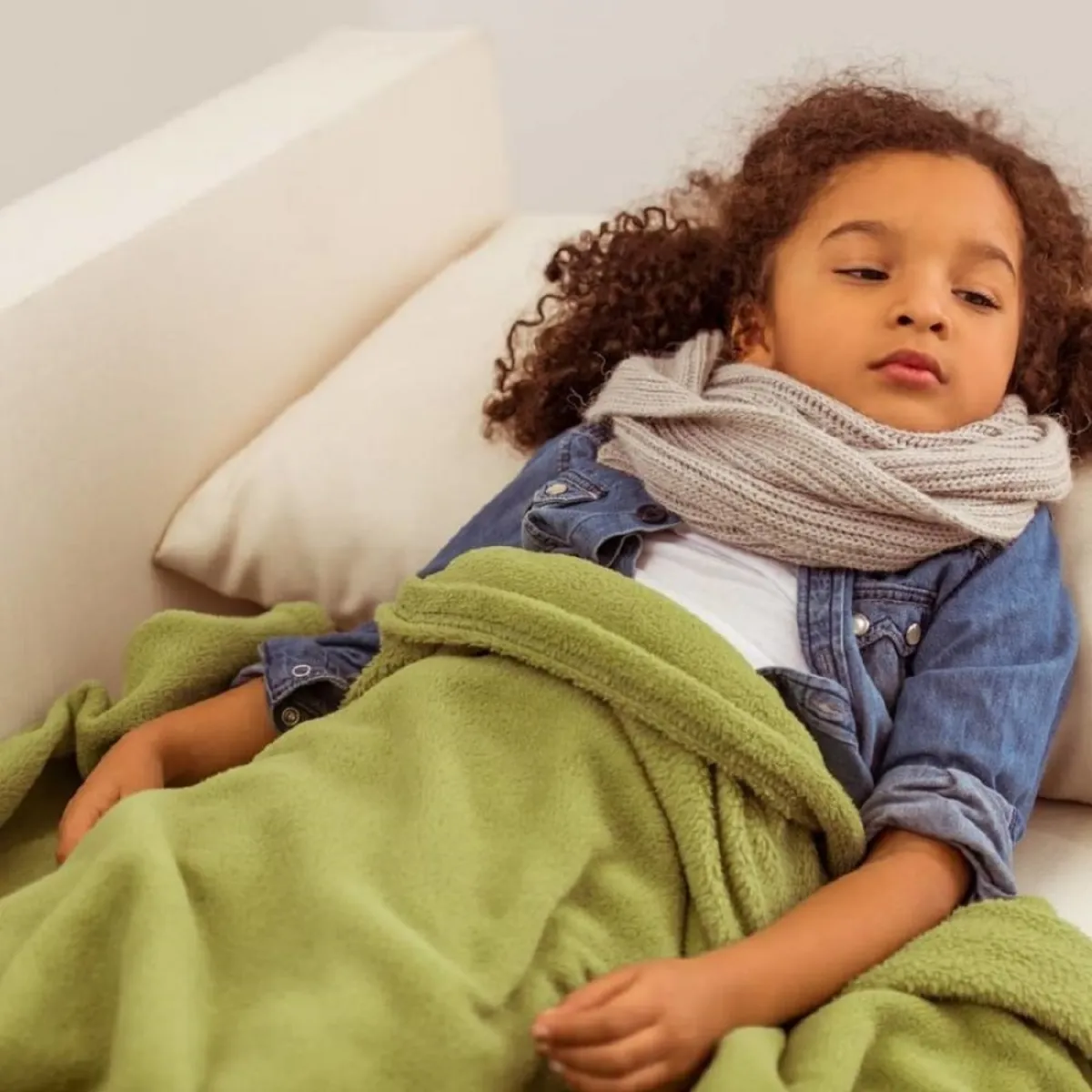 صورة لطفلة مريضة