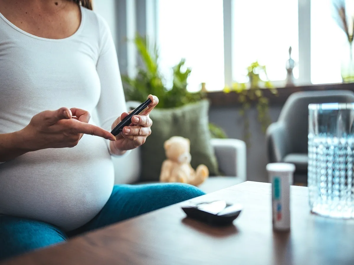 صورة لامرأة حامل مصابة بسكري الحمل