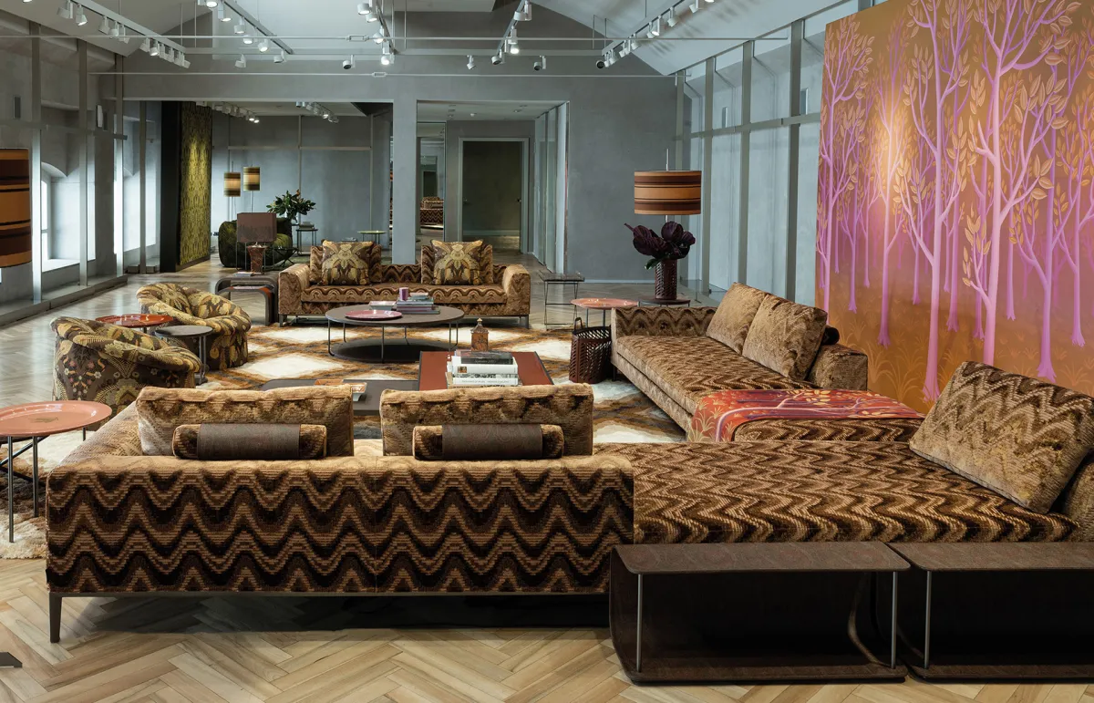 ديكورات بطراز السبعينيّات مرح الألوان وغنى الخامات 