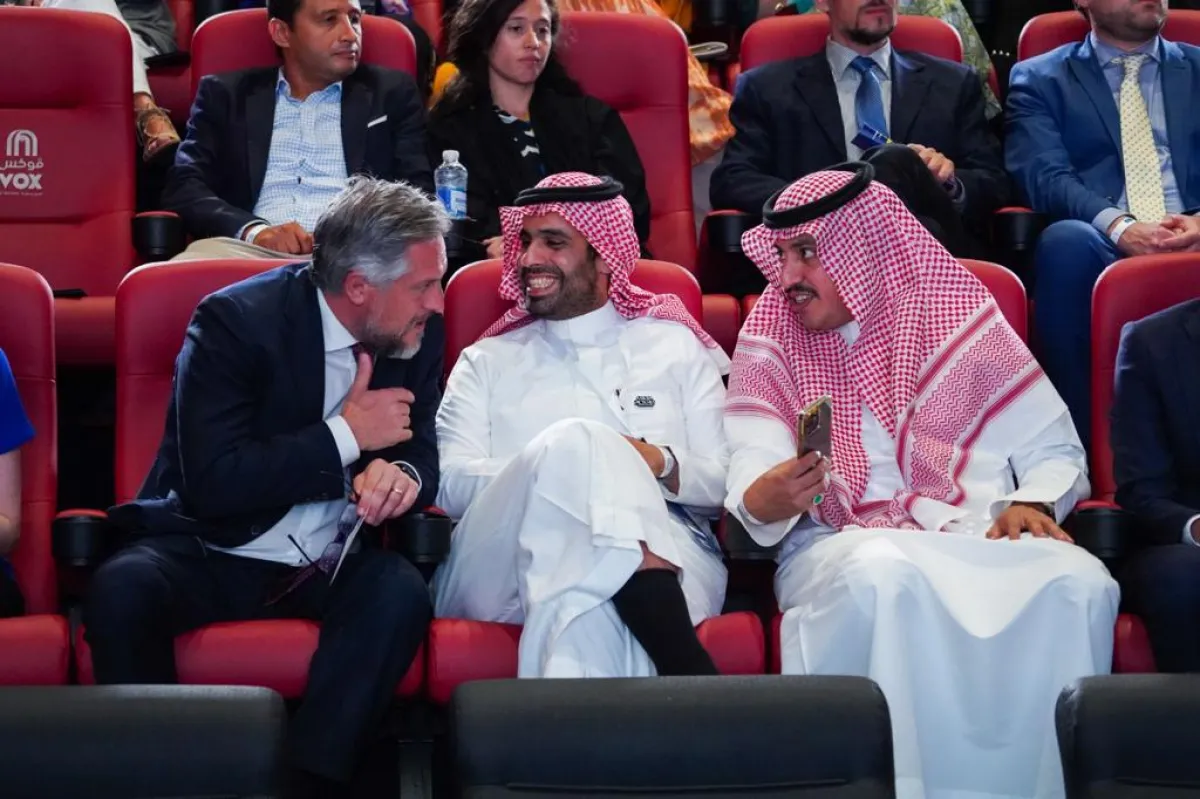 مجموعة من الحضور لمشاهدة الفيلم في حفل الافتتاح - الصورة من المركز الاعلامي لمهرجان  الأفلام الأوربية