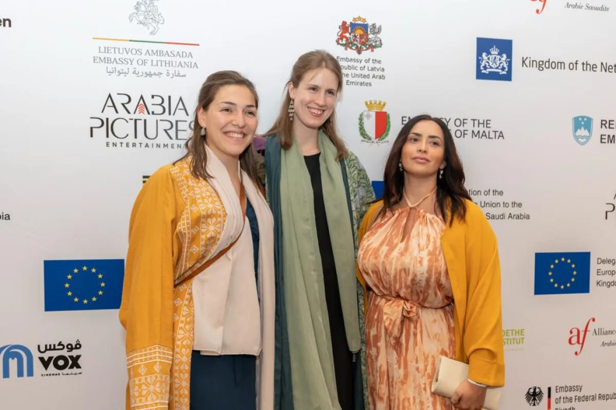 صور للحضور- الصورة من  المركز الاعلامي  لمهرجان الأفلام الأوربية