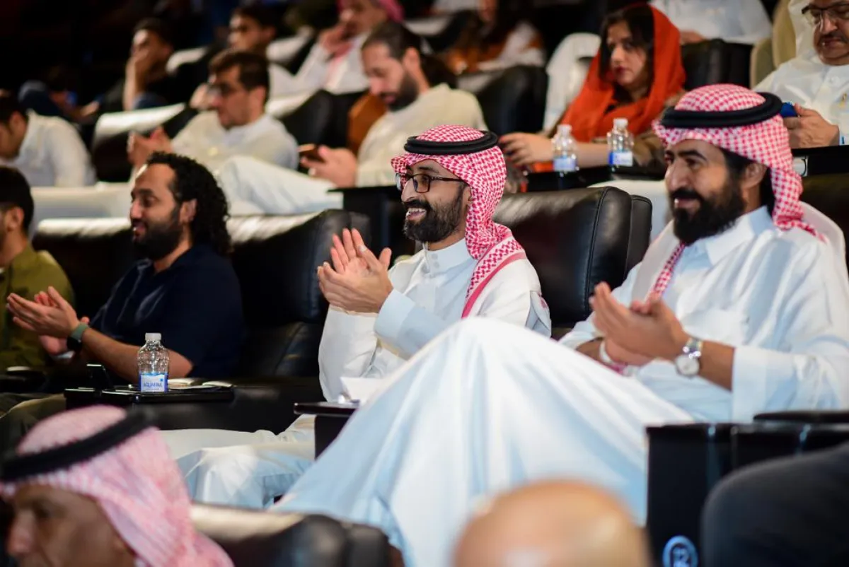 مجموعة من الحضور لمشاهدة الفيلم في  حفل الافتتاح -  الصورة من المركز الاعلامي لمهرجان الأفلام الأوربية