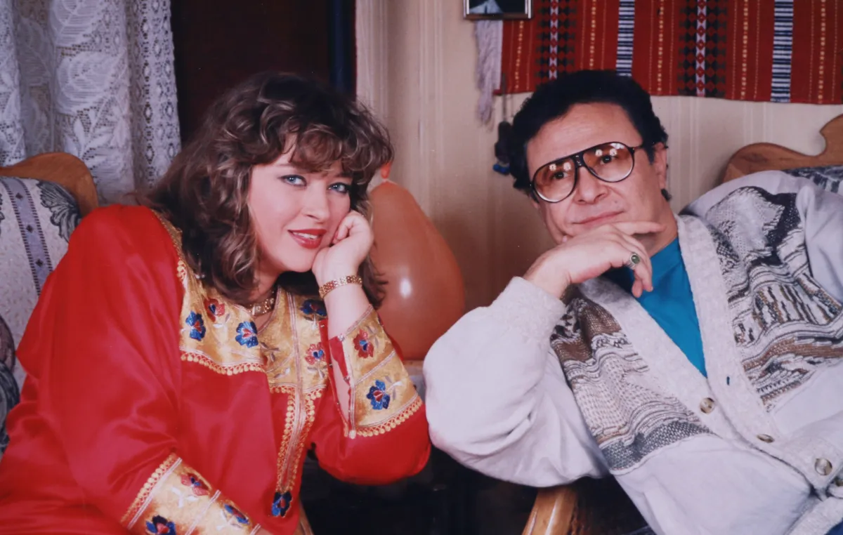 فايزة كمال وزوجها المخرج المسرحي مراد منير- مصدر الصورة - ليلى ويوسف منير