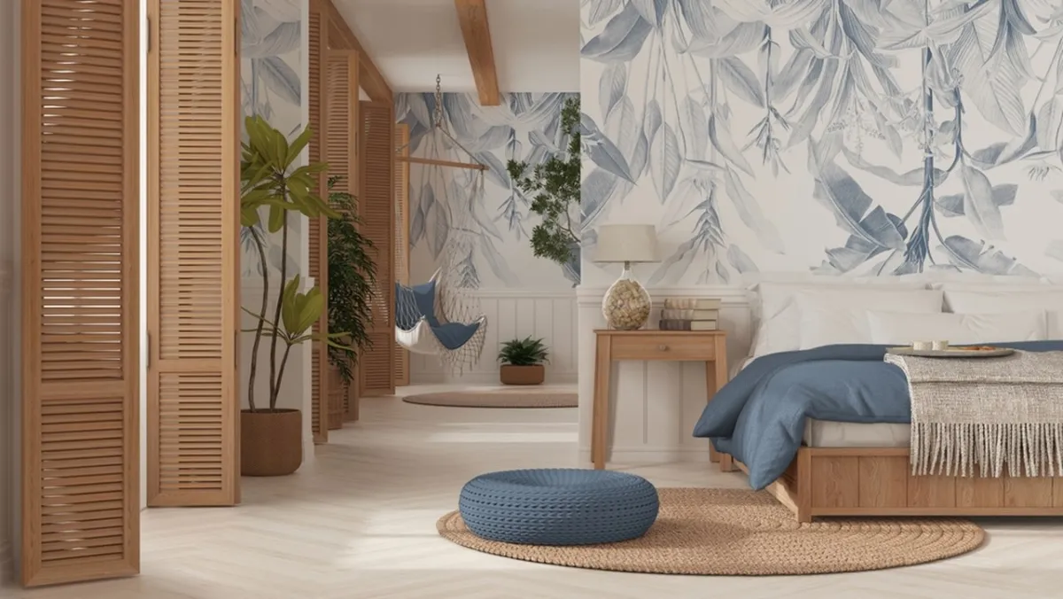 ورق الجدران يُميّز غرفة النوم