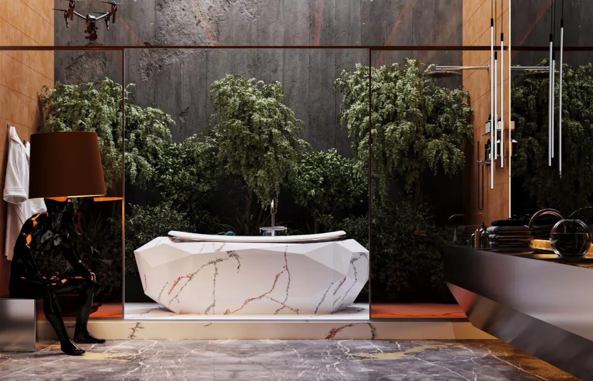 الصورة من أعمال مهندس الديكور الداخلي المصري محمد سعيد