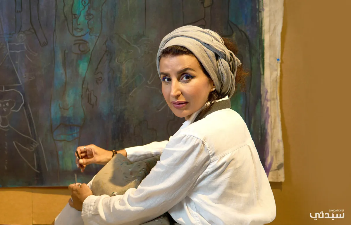 الفنانة التشكيلية وداد صالح البكر: الفن الحقيقي إبداع فطري ومهارة مكتسبة 