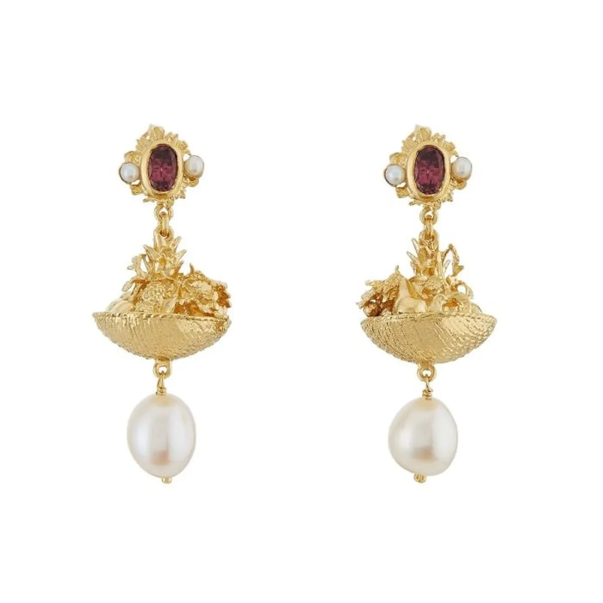 أقراط Banquet من أليكس مونرو Alex Monroe