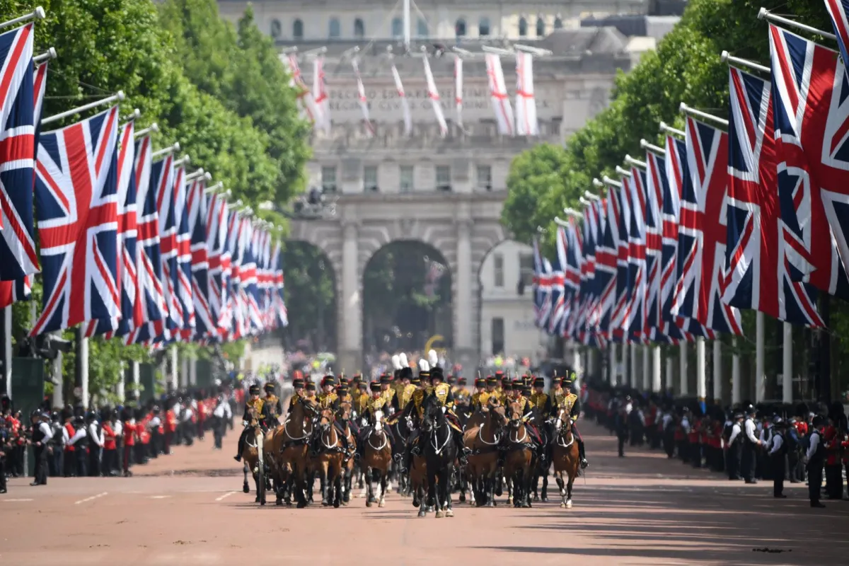 احتفالات Trooping the Colour. مصدر الصورة: Daniel LEAL / various sources / AFP