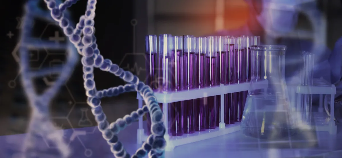 صورة للتحاليل الجينية
