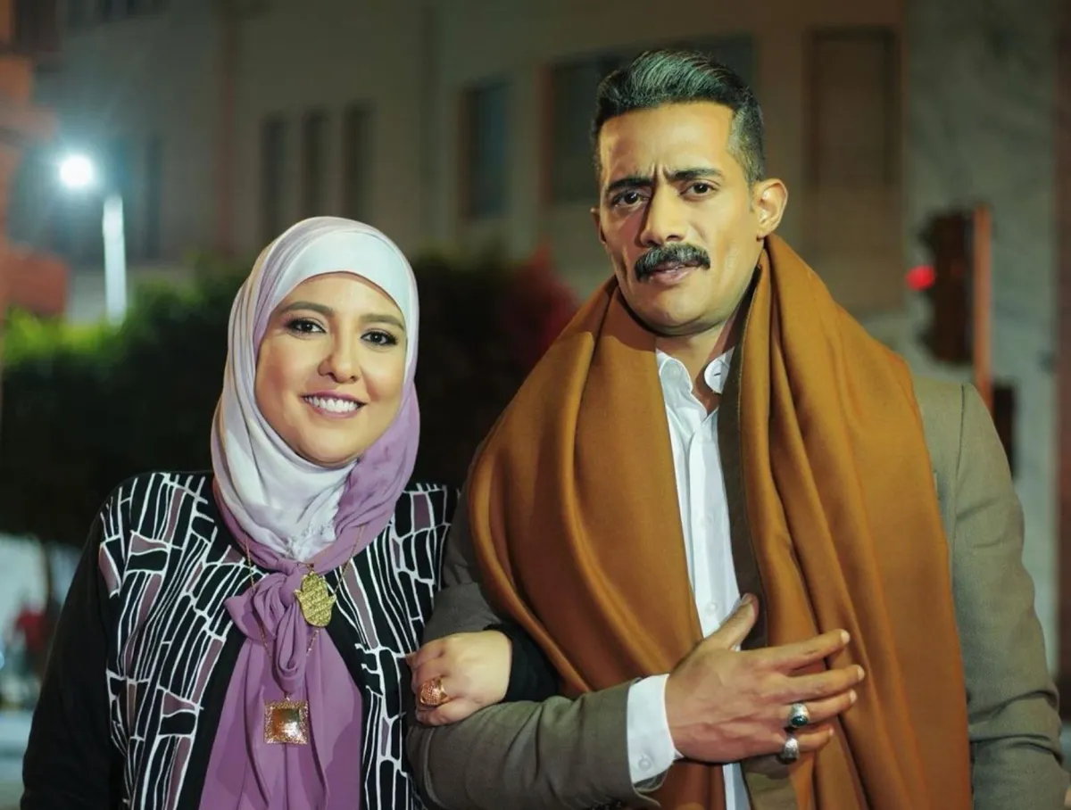 محمد رمضان ومي كساب من مسلسل جعفر العمدة - الصورة من حساب مي كساب على إنستغرام
