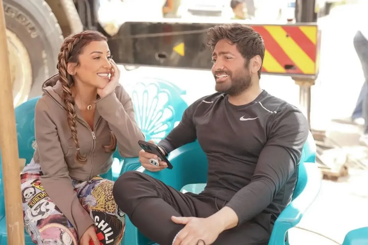 دينا الشربيني وتامر حسني - الصورة من حساب دينا الشربيني على إنستغرام