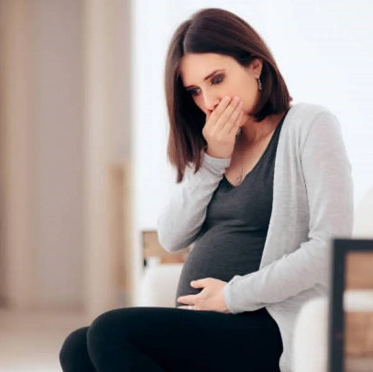 صورة لحامل مريضة