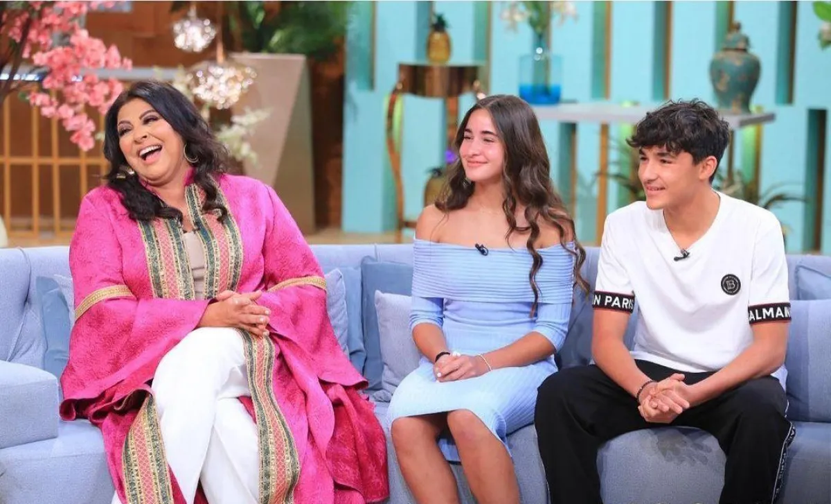 هالة صدقي مع ولديها التوأم مريم ويوسف - الصورة من حسابها على انستغرام